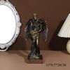 Statues of Greek Mythological Figures Goddess of Wealth Figurine Lucky Wealth Angel Resin Sculpture Home Office Desktop Decor