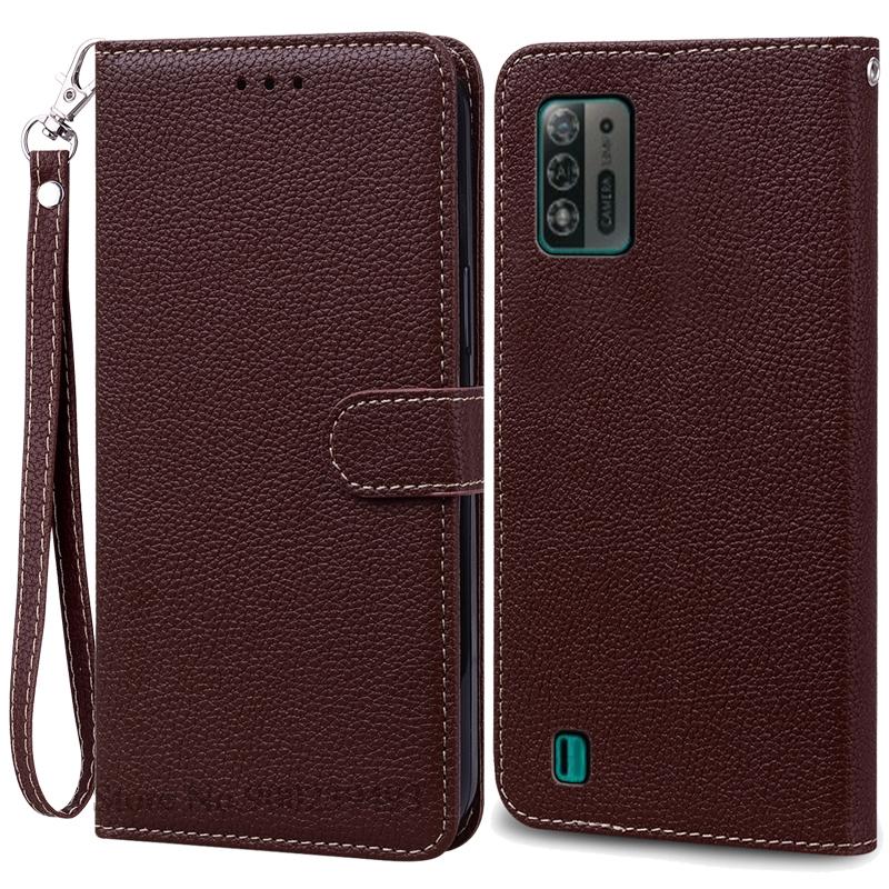 A52 Lite Pouzdro Pro ZTE Blade A52 Lite Pouzdro Měkké Silikonové Peněženkové Kožené Vyklápěcí Pouzdro Pro ZTE Blade A52 Lite Pouzdro TPU Zadní Kryt Etui