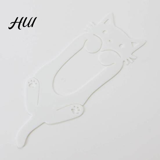 Cat Bookmark Cute Plastic Notebook Clip Marker Creative Funny Book Decor Animal Shape Functional Page Holder for Reading Unique Design