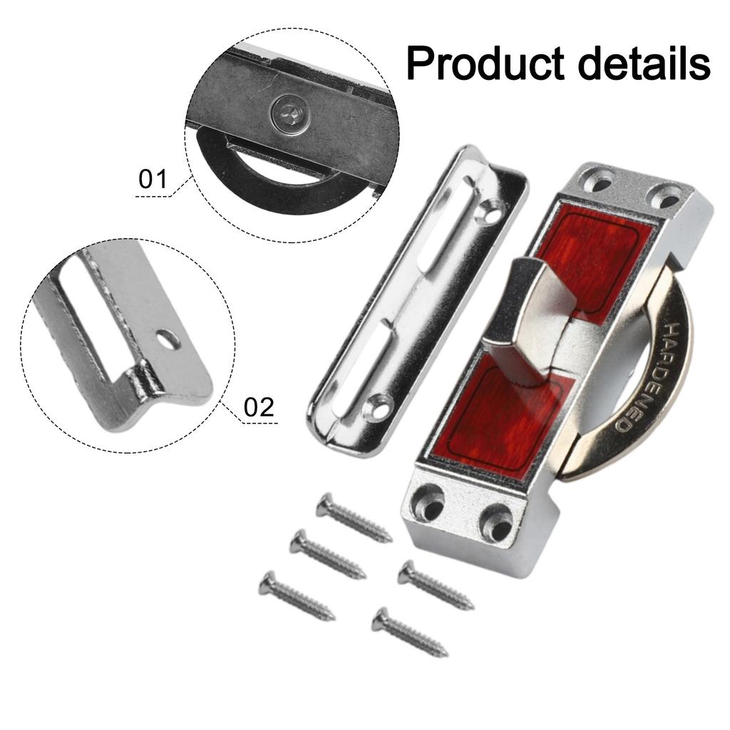 Compact Sliding Door Lock Bracket Push Pull Lock 83*26mm Right Angle Latch Compact Lightweight Lock High-quality Stainless Steel
