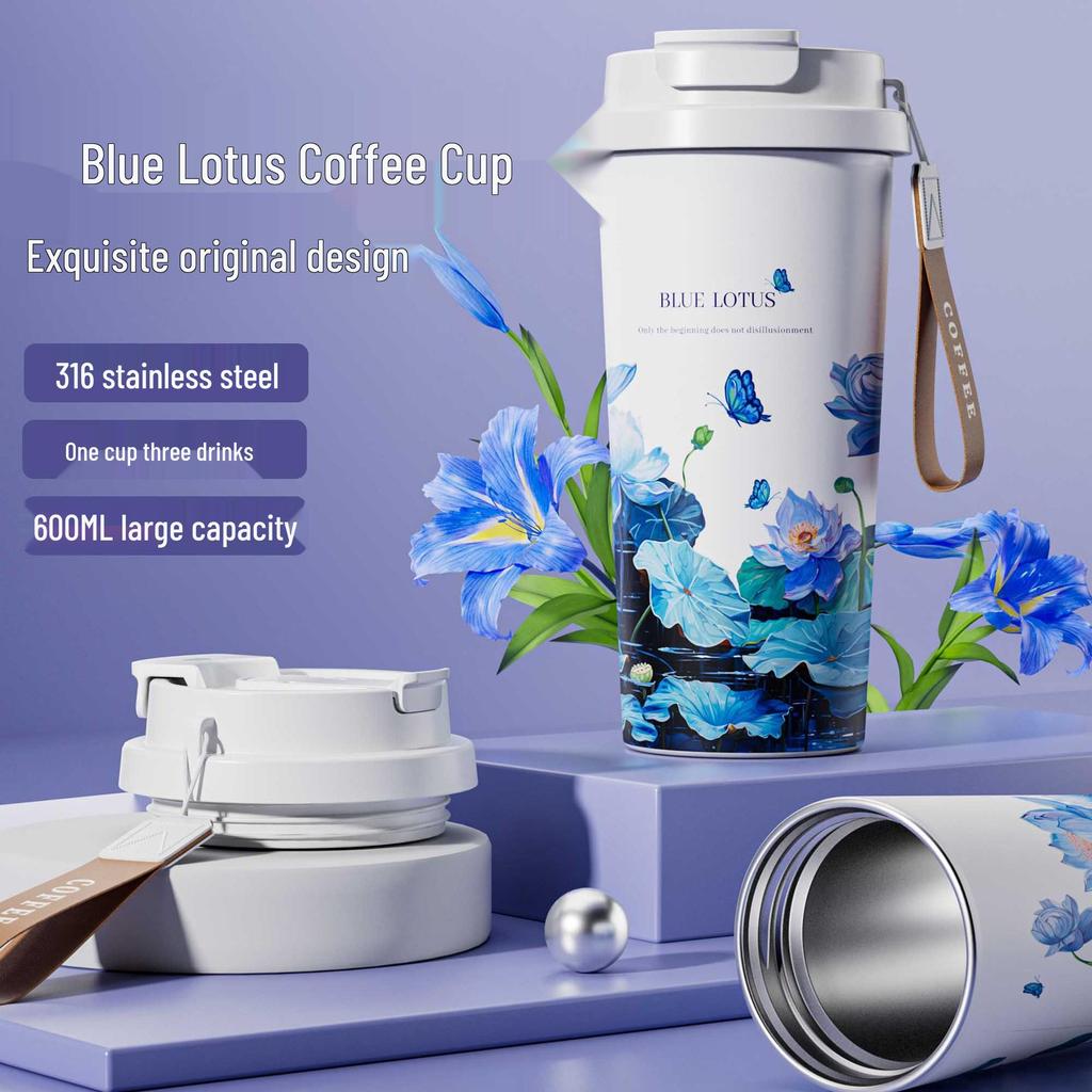 Insulated 316 Stainless Steel Coffee Cup for Students - Ideal for Outdoors, Car Use, and Gifting