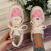 Women Sneakers New Summer Mesh Patchwork Lace-Up Flat Sneakers Women Lightweight Classic Versatile Vulcanize Shoes for Women