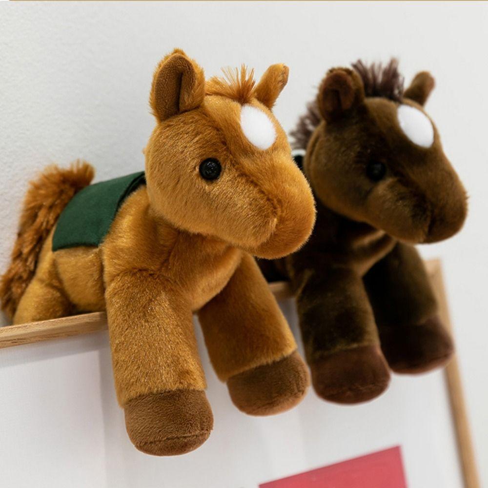 Simulation Horse Simulation Horse Plush Toys Plush Horned Sheep Plush Toys Kids Gift