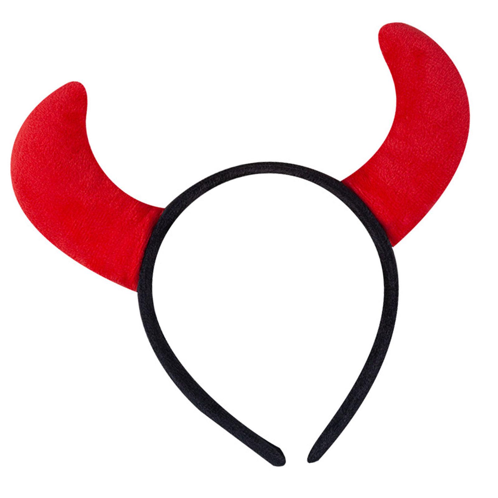 

Adjustable Halloween Horn Headband For Costume Parties Soft Lightweight Hair Accessory Kids Adults Holiday Celebration B