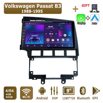 Android Carplay Car Radio For Volkswagen Passat B3 1988-1995 Multimedia Player Head Unit Stereo GPS Navigation BT WIFI 4+64GB