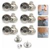 Boutons métalliques à fermeture à pression pour Jeans, 5 pièces, boutons de taille, ajustement parfait, réglage automatique des ongles, torsion sans couture, boutons de couture, vente en gros