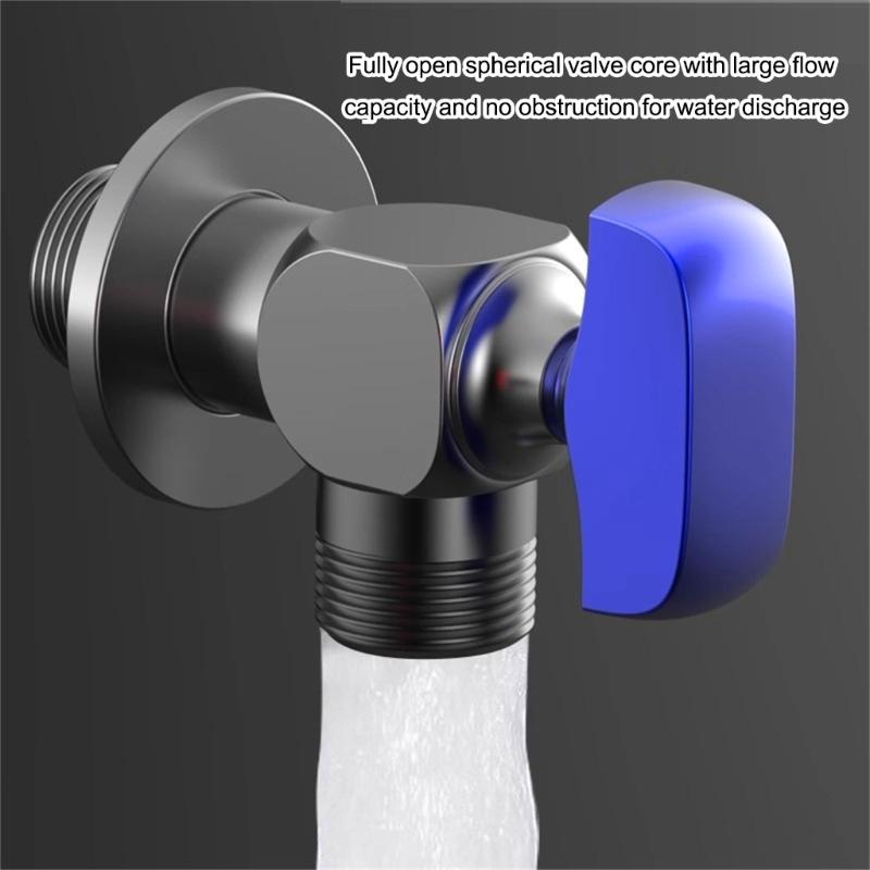 1/2 Zoll Winkelabsperrventile Badezimmer Hoher Durchfluss Heiß-/Kaltwasser Absperrventile Wasserflussregelventile Regler