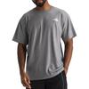 North Short Sleeve with Embroidered Logo and One Point Simple Gray Evolution Box Fit TNF Medium Gray Heather Size M [The Face] Men's T-Shirt Tee,