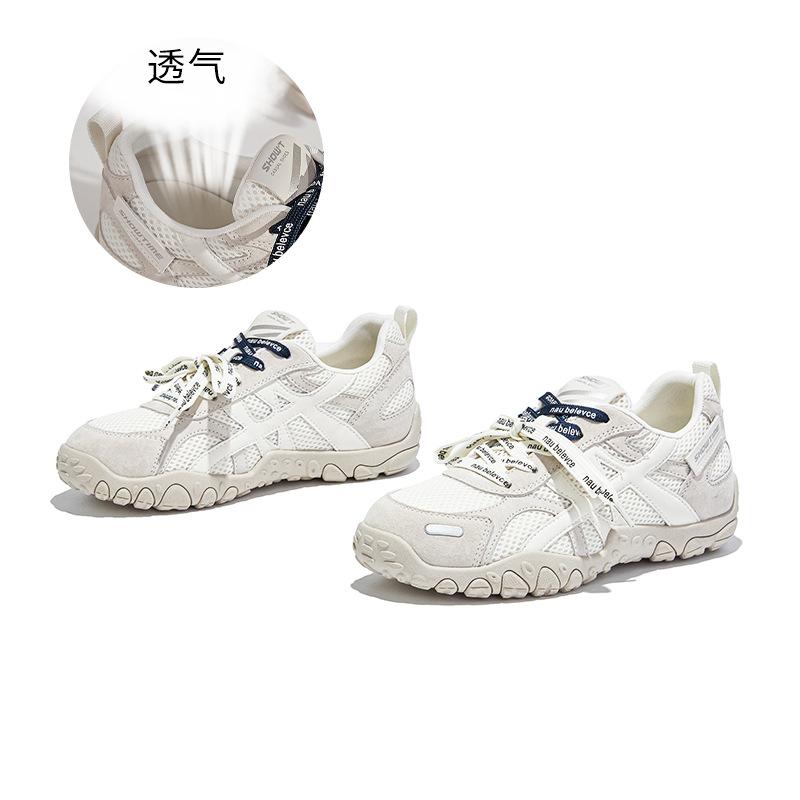 Inner height increase 2.5cm leather German training shoes women's 2025 autumn new shoes women's platform sports and leisure Forrest Gump shoes