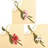 Style Leather Camellia Bag Charm With Handcrafted Superfiber For Car Key Decor