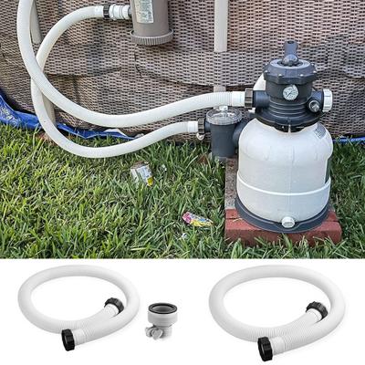 Tubo flessibile per piscina con struttura ondulata estensibile con morsetti, facile da installare, tubo di ricambio per pompa filtro piscina INTEX