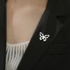 Sweet Flower Brooch Light Luxury Animal Metal Pin Fashion Jewelry Butterfly Brooch  Female