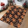 Christmas Gingerbread Man Print Rug – Festive Living Room Decor Mat & Non-Slip, Durable Bedside Floor Mat