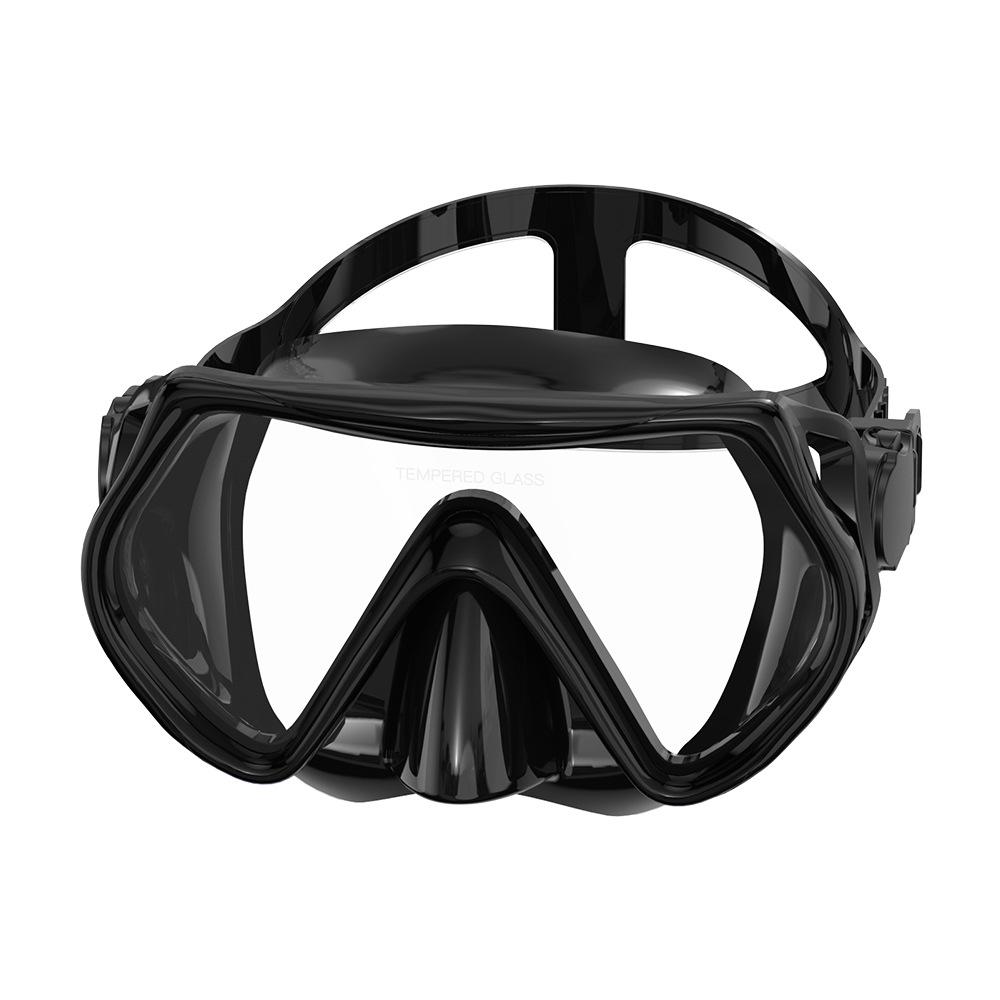 Unisex Large-Frame Diving Mask - Fashionable, HD, Anti-leak, Waterproof Snorkeling Gear