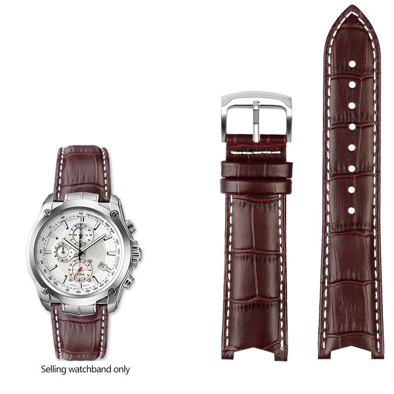 

Ремінець для годинника з натуральної шкіри для CASIO Edifice EF-524 EF-524D з коров ячої шкіри, браслет, чоловічий ремінець для годинника, шпилька або застібка-метелик EF524 22mm