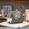 Top-grain Cowhide, 26cm Shafi Thread, Women's Doctor Bag, Genuine Leather Single-shoulder Handbag, Pillow Bag