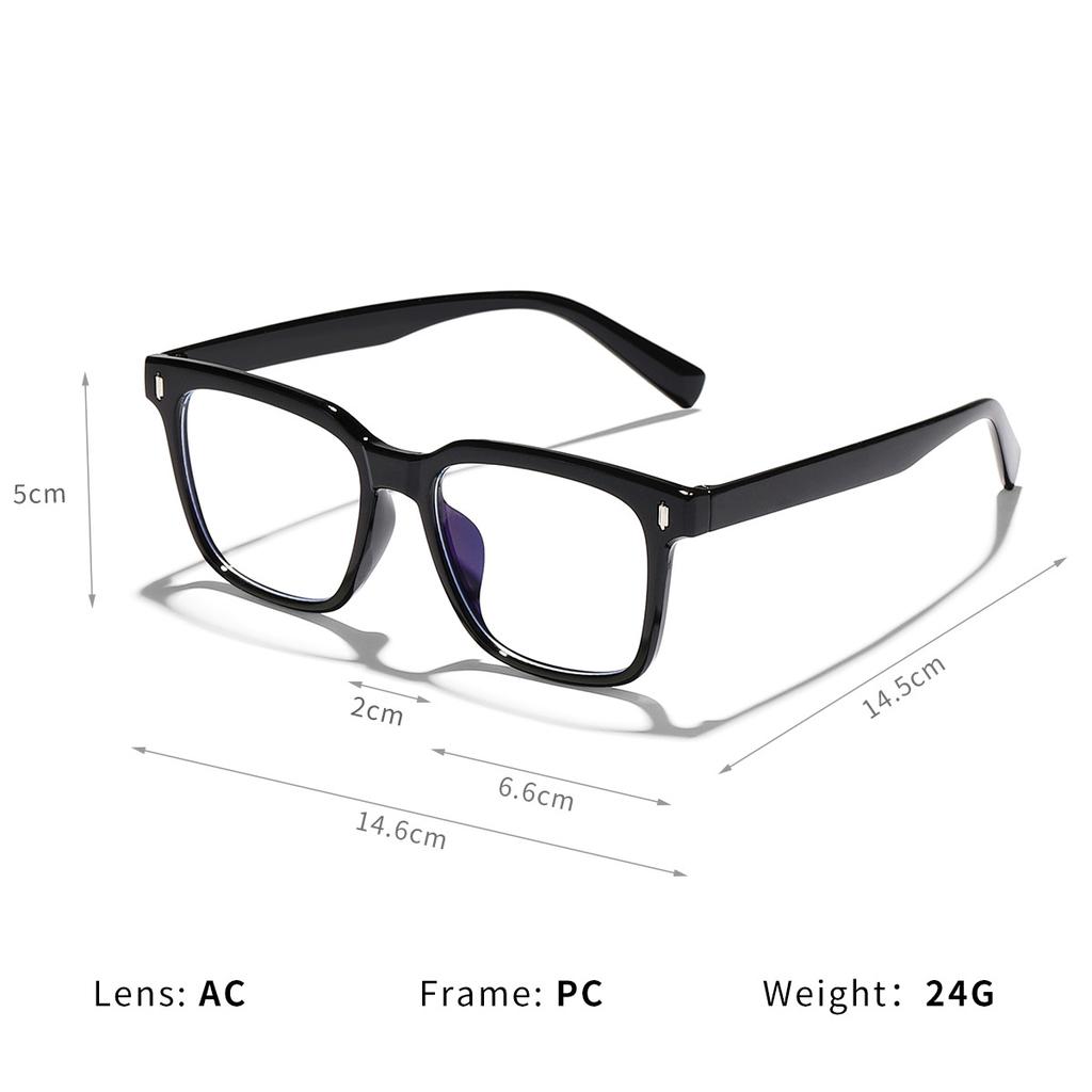 Transparent Square Computer Glasses Frame Women Men Anti Blue Light Rectangle Eyewear Blocking Optical Spectacle Eyeglasses