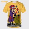 Moda Estiva Personaggio dei Cartoni Animati Stampa 3D T-shirt a Maniche Corte da Uomo Hip-hop Unisex Casual Girocollo T-shirt Top Streetwear