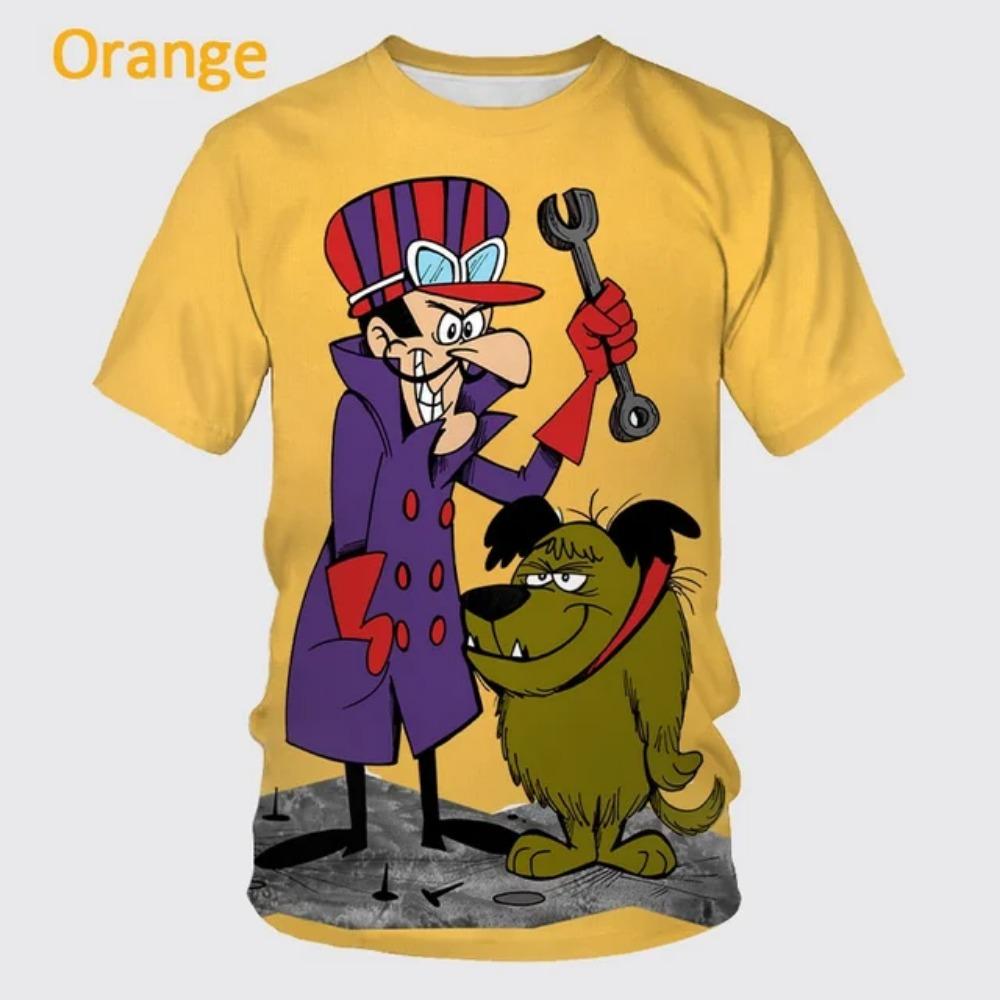 Moda Estiva Personaggio dei Cartoni Animati Stampa 3D T-shirt a Maniche Corte da Uomo Hip-hop Unisex Casual Girocollo T-shirt Top Streetwear
