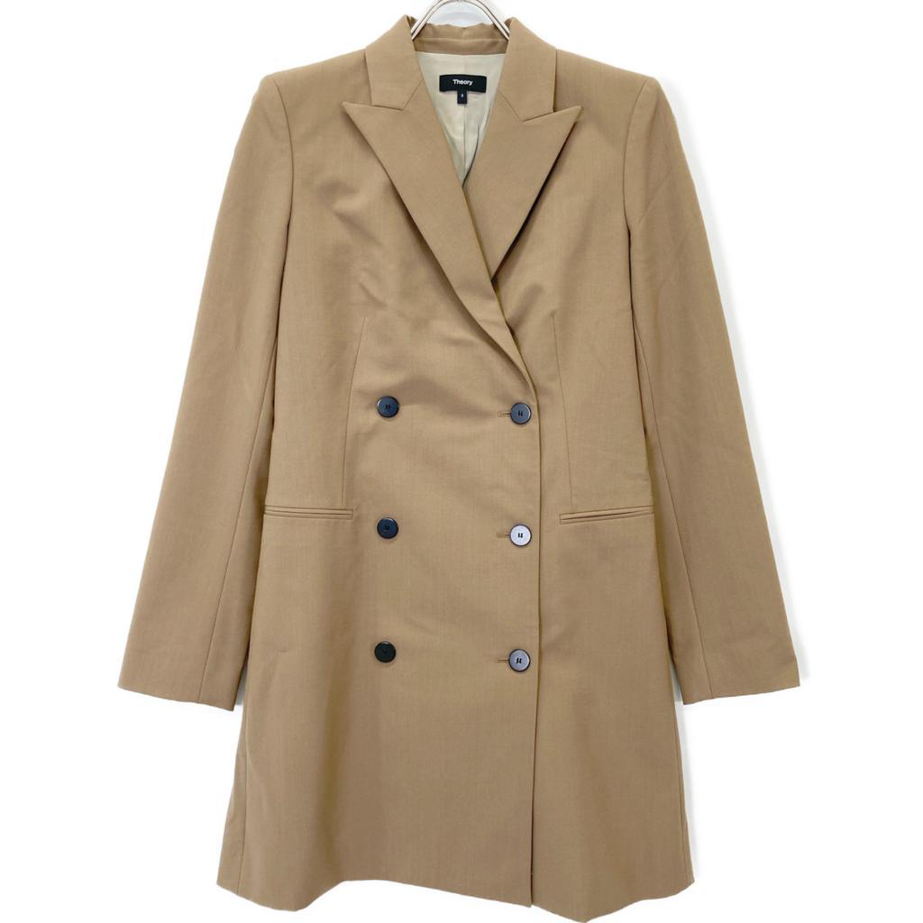 Theory 01-2305204 Brown Traceable Wool Blazer Jacket 2 BrownUsed