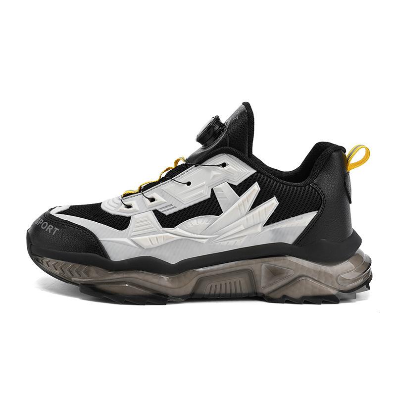 Men's Shoes New Real Popcorn Casual Shoes Rotating Button Fashion Versatile Shoes Ultra-light Cushioning Sports Shoes