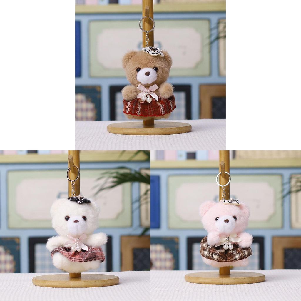 Plush Bear Keychain With Cute Dress For Kids And Adults Gift Idea