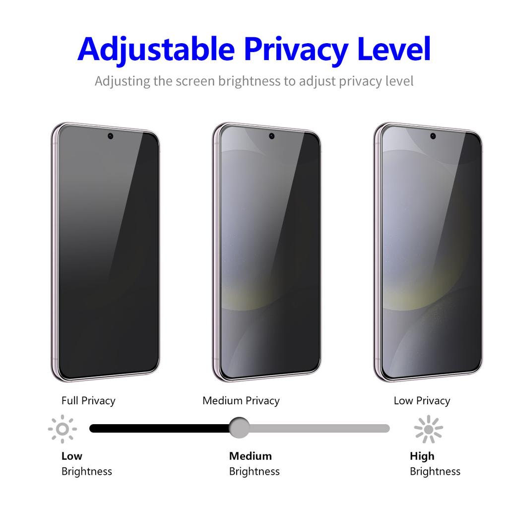 For Samsung Galaxy S24 FE ENKAY Hat-Prince Privacy Screen Protector 28-degree Anti-Spy Tempered Glass