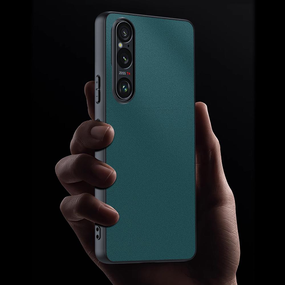 For Sony Xperia 1 VII Case PU Leather Coated PC + TPU Anti-Drop Phone Cover