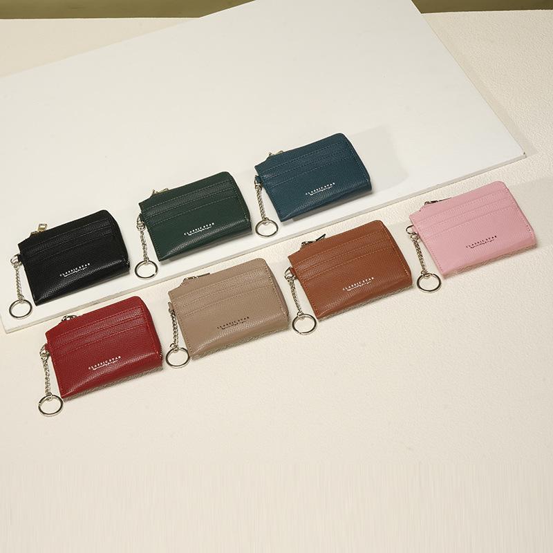 2025 new women's wallet women's high-end short student women's card bag ins women's zipper light and small money