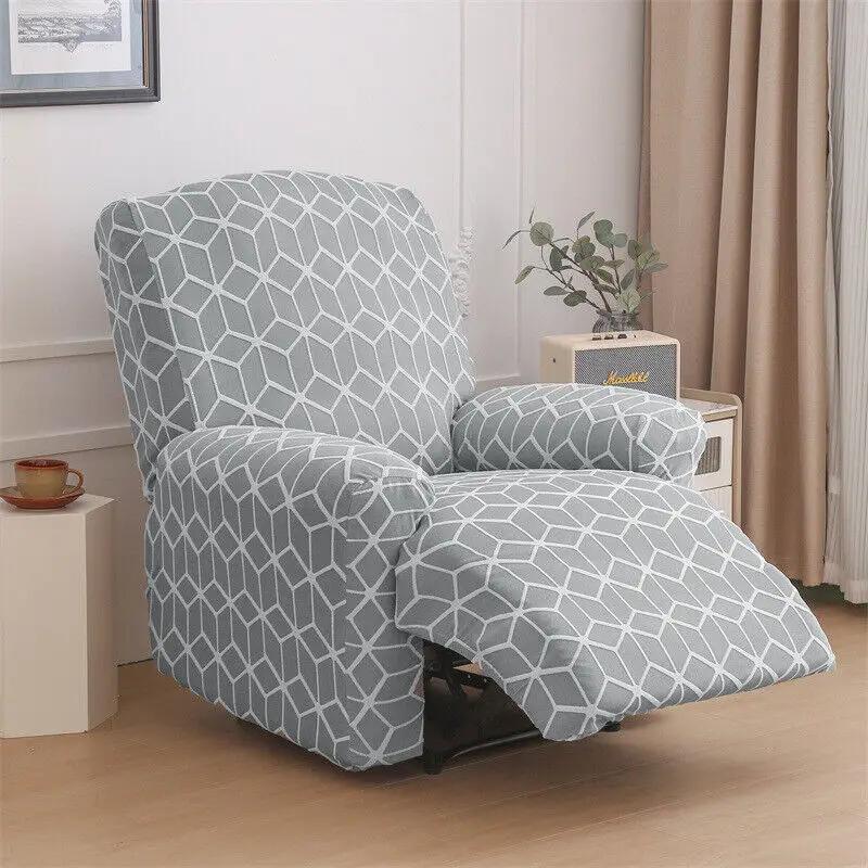 New Elastic Recliner Sofa Cover Jacquard Slipcover Chair Cover Armchair Couch Covers Elasticity Polar Fleece Armchair Slipcovers 1 Seater 8450₽