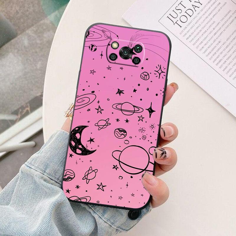 For Xiaomi Poco X 3 Pro X3 NFC X3GT Phone Case astronaut Silicone Camera Protection Back Cover For Poco X3 Pro GT Funda Coque