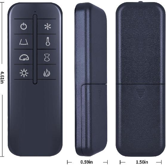 Replacement Fireplace Remote Control Compatible with Twin Star ClassicFlame TRESANTI Electric Fireplace Heater 42IF442FGL-B000 421F442FGL-B000