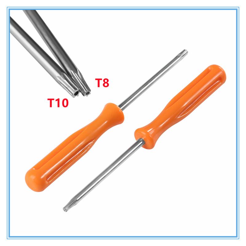 10X 100mm Torx T8 T10 Stainless Steel Security Screwdriver Tool For Xbox 360/ PS3/ PS4 Tamper Proof Hole Controller Repair Tools