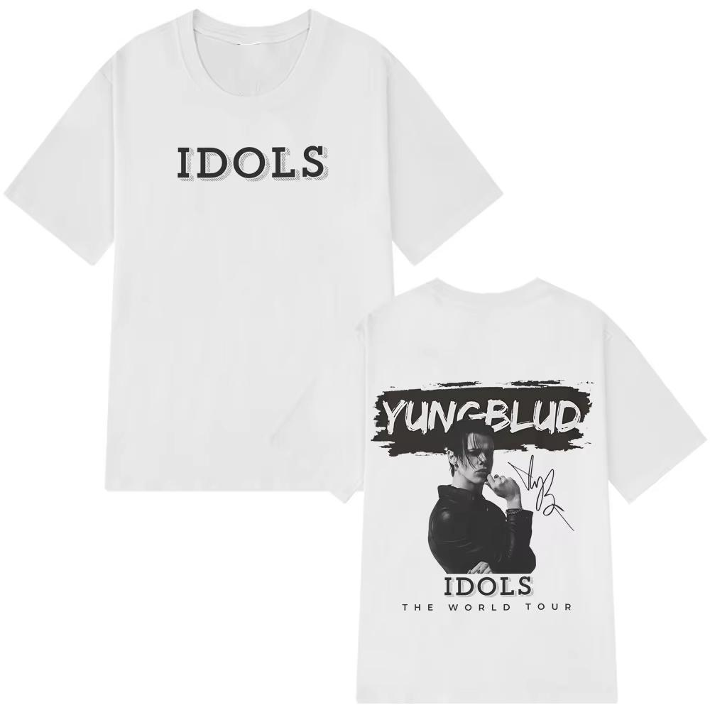 

Yungblud 2025 World Tour New Idols Vintage T-Shirts Men Women Punk Rock T Shirts Short-sleeved Cotton Hip-hop Oversized T-shirts S