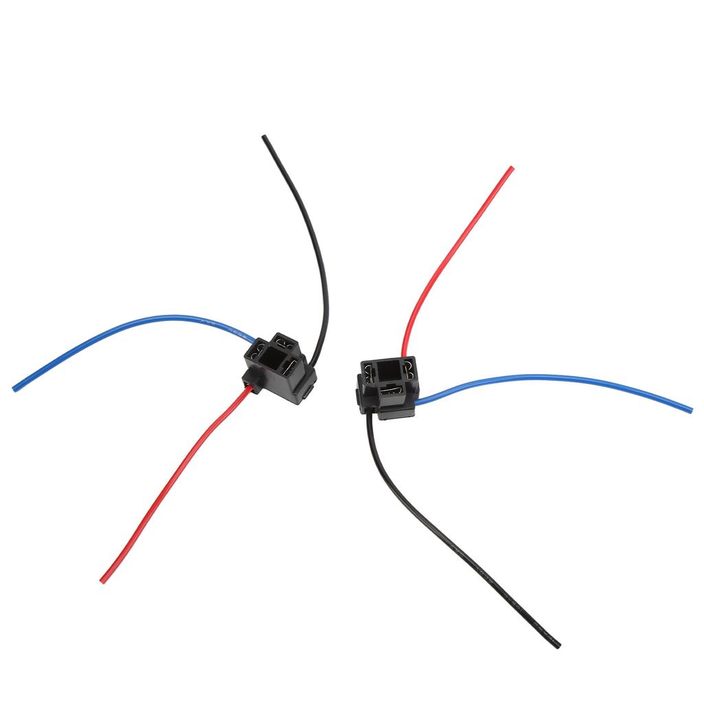 2 Stück Scheinwerferfassungen H4 4 Schwarz Scheinwerferkabelbaum mit Kabel für Industrieanlagen