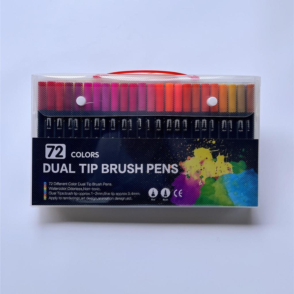 Double-Ended Fineliner Soft Tip Watercolor Pens - Children's Art Set