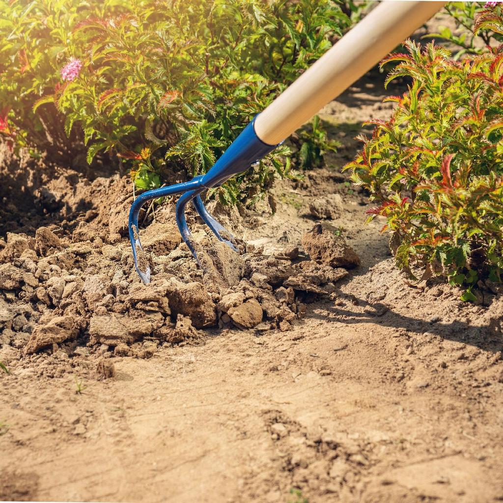 KADAX Hand Cultivator Soil Loosener Earth Metal