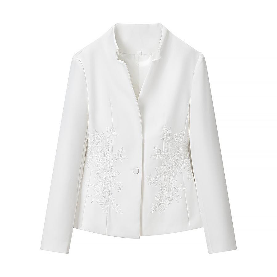 European and American style, new women s fashionable, casual, versatile and stylish minimalist style S белый