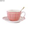 Pop Art Striped Polka Dots Ceramic Cup&saucer Dining Table Coffee Cup Milk Mugs Afternoon Tea Teacup Fruit Juice Container