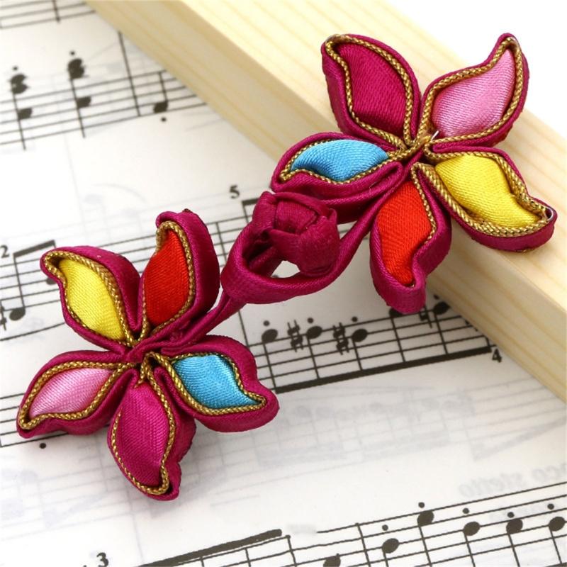 Chinese Knot Frog Buttons Cheongsam Buttons Flower Chinese Closures Buttons Sewing Fasteners for DIY Chinese Cloaks Coat