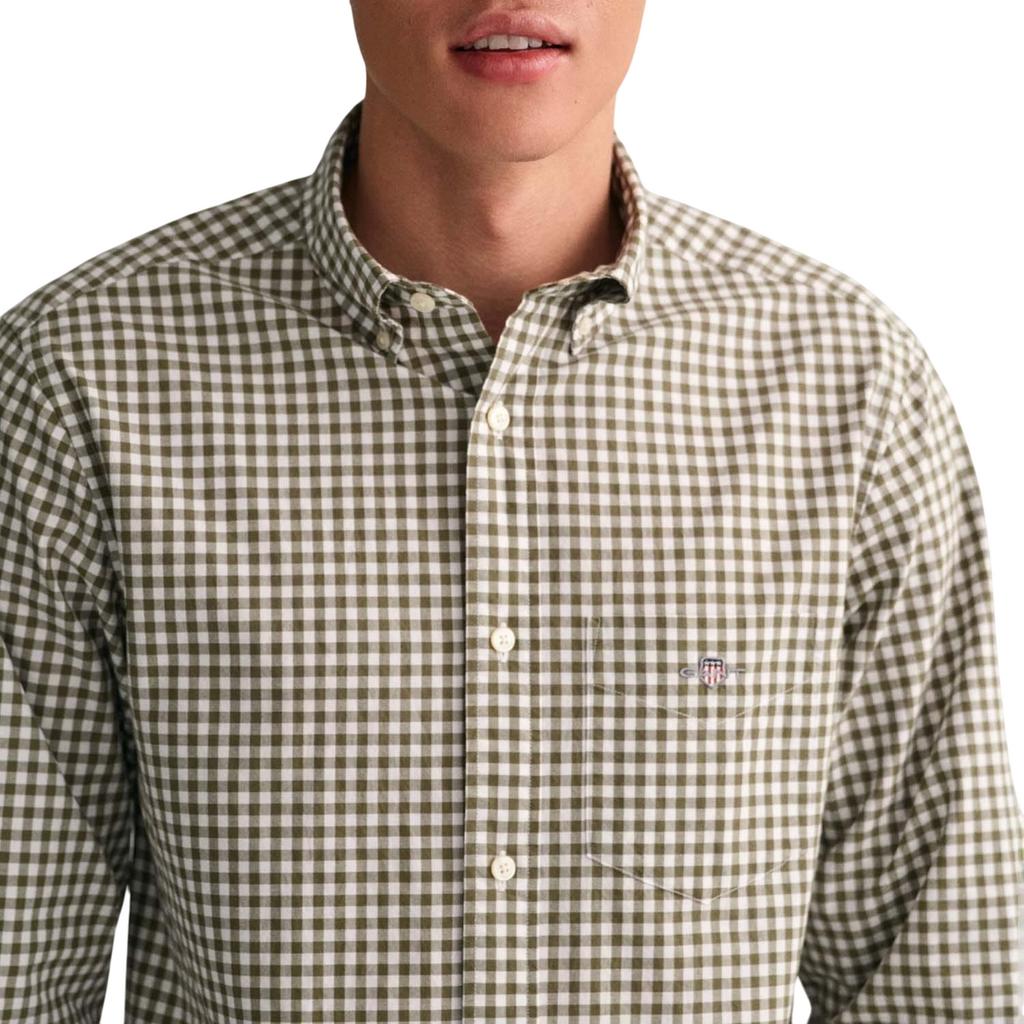 Gant Mens Classic Gingham Check Poplin Regular Shirt