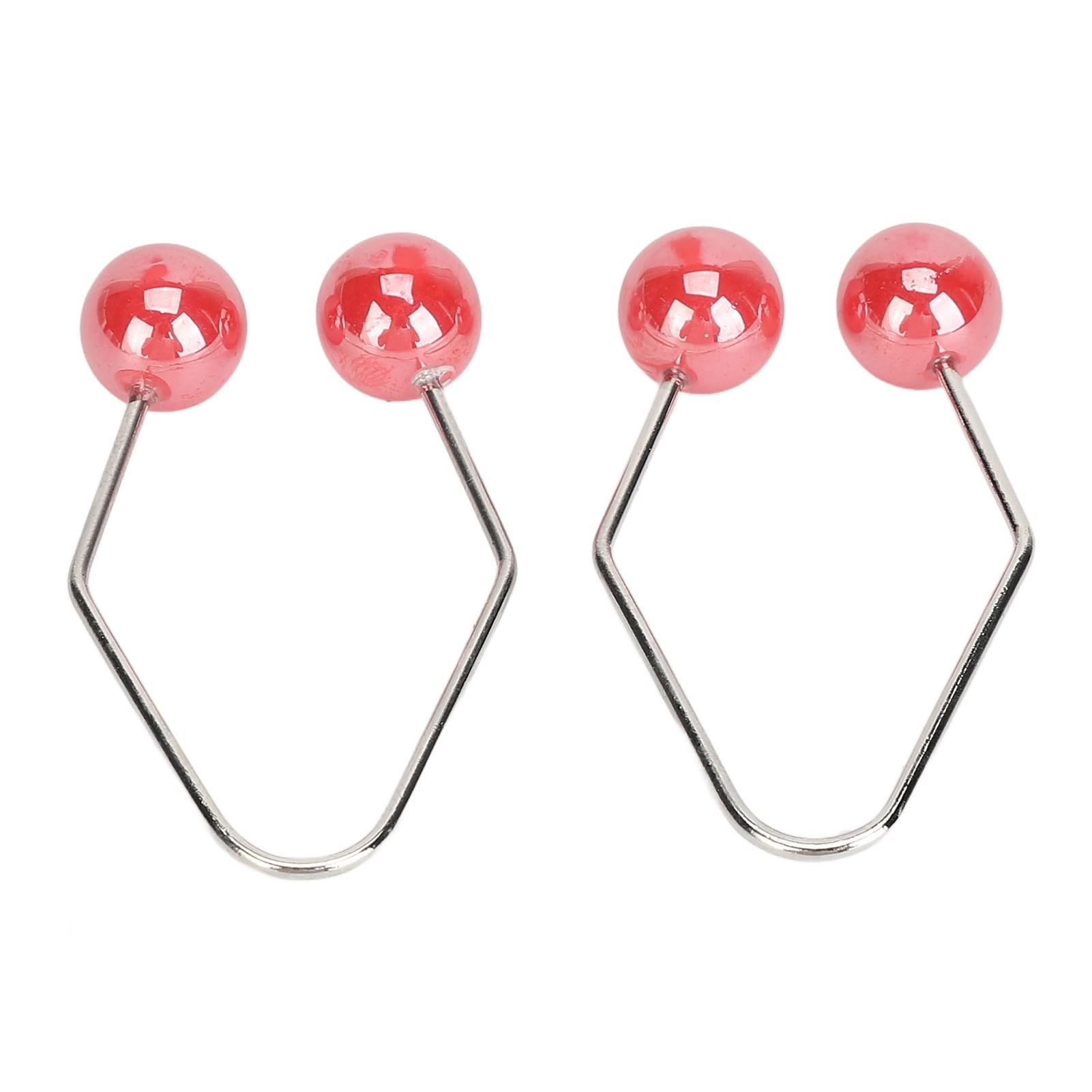 

1 пара Facial Dimples Trainer Muscle Strength Improve Smile Dimple Maker Balls for Face Щоки Red