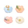 Flower Shape Resins Censers Holder Cute Animal Statue Incenses Burners PlateTray  for Mindfulness and Home Decoration