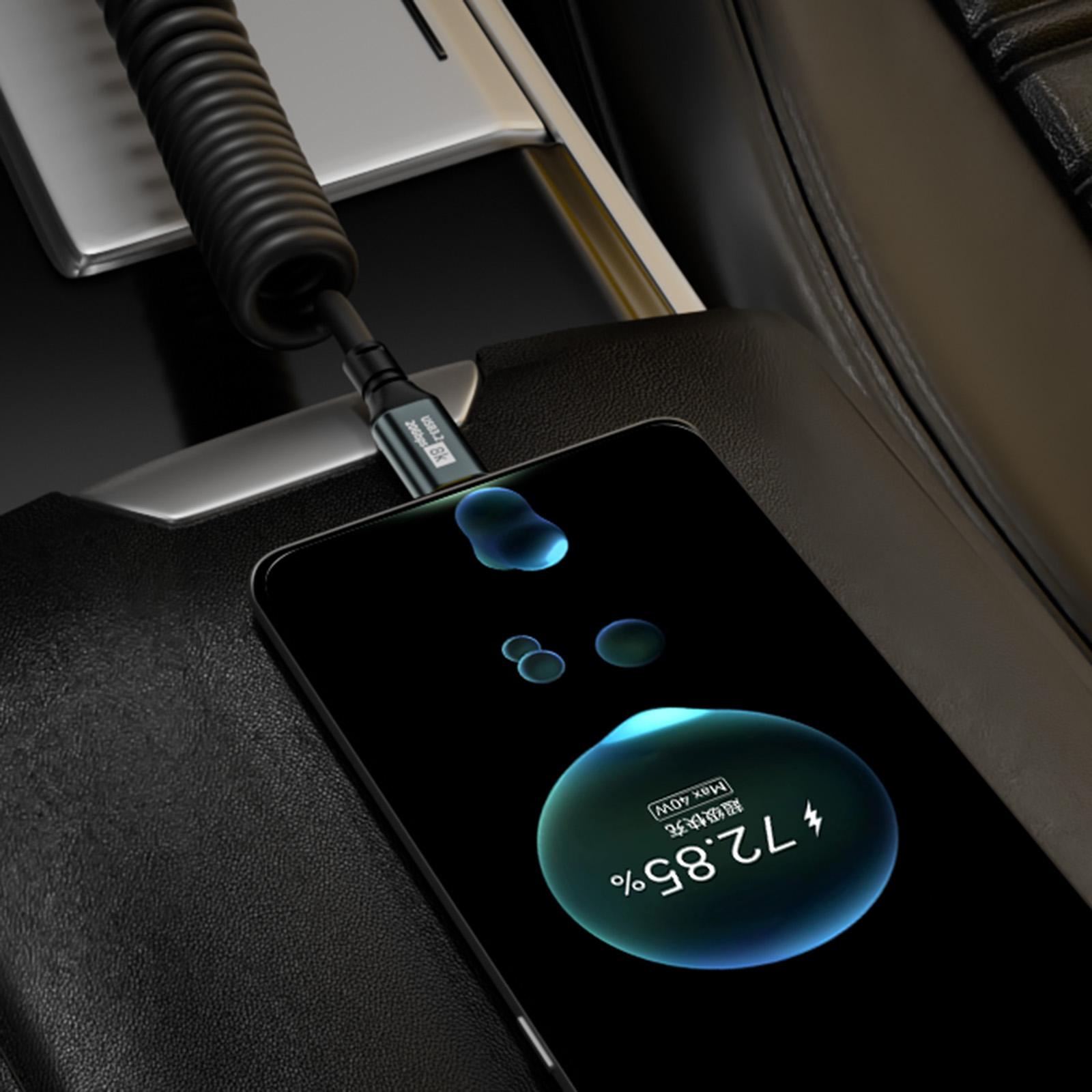 

Спиральный кабель USB C Type C, прямой и угловой кабель TypeC 20 В 5 А 100 Вт 20 Гбит/с, кабель для быстрой зарядки и передачи данных 8 кГц, 60 Гц Straight Header 1 Male1Female