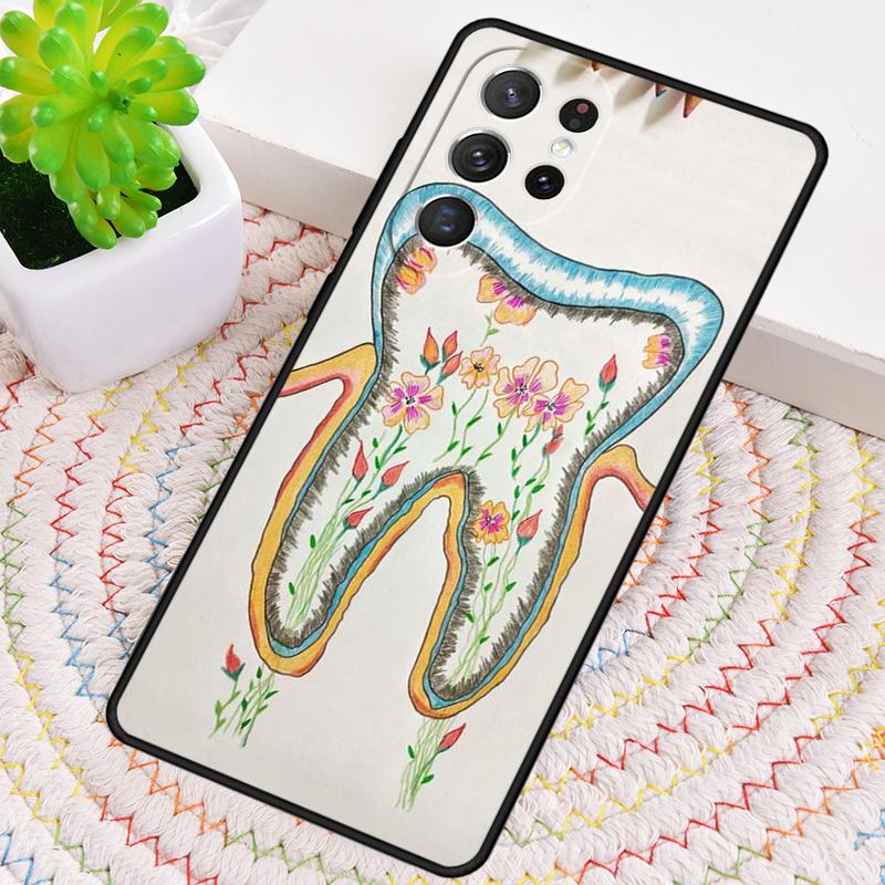 

Милый чехол для телефона с зубами и стоматологом для Samsung Galaxy note 10 pro S26 Ultra S23 S24 FE S25 S21 S22 PLUS ударопрочный Galaxy S26