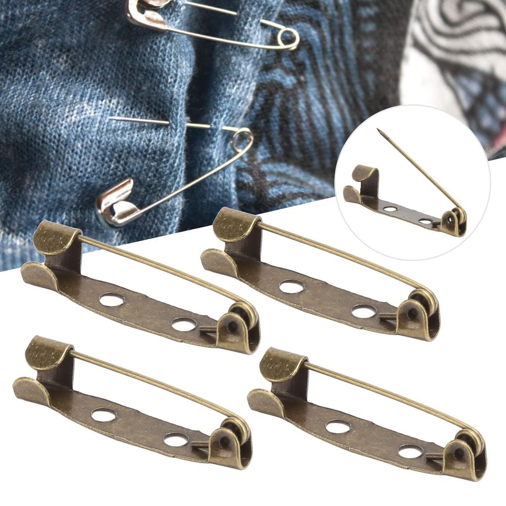 200Pcs Safety Pins Simple Vintage Clothes Brooch Alloy Pins Sewing DIY Jewelry Making