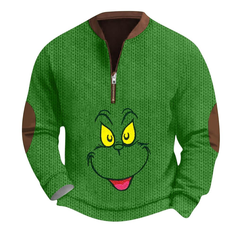 Men'S Outdoor Zipper Long Sleeved Sportswear Casual Sweatshirt