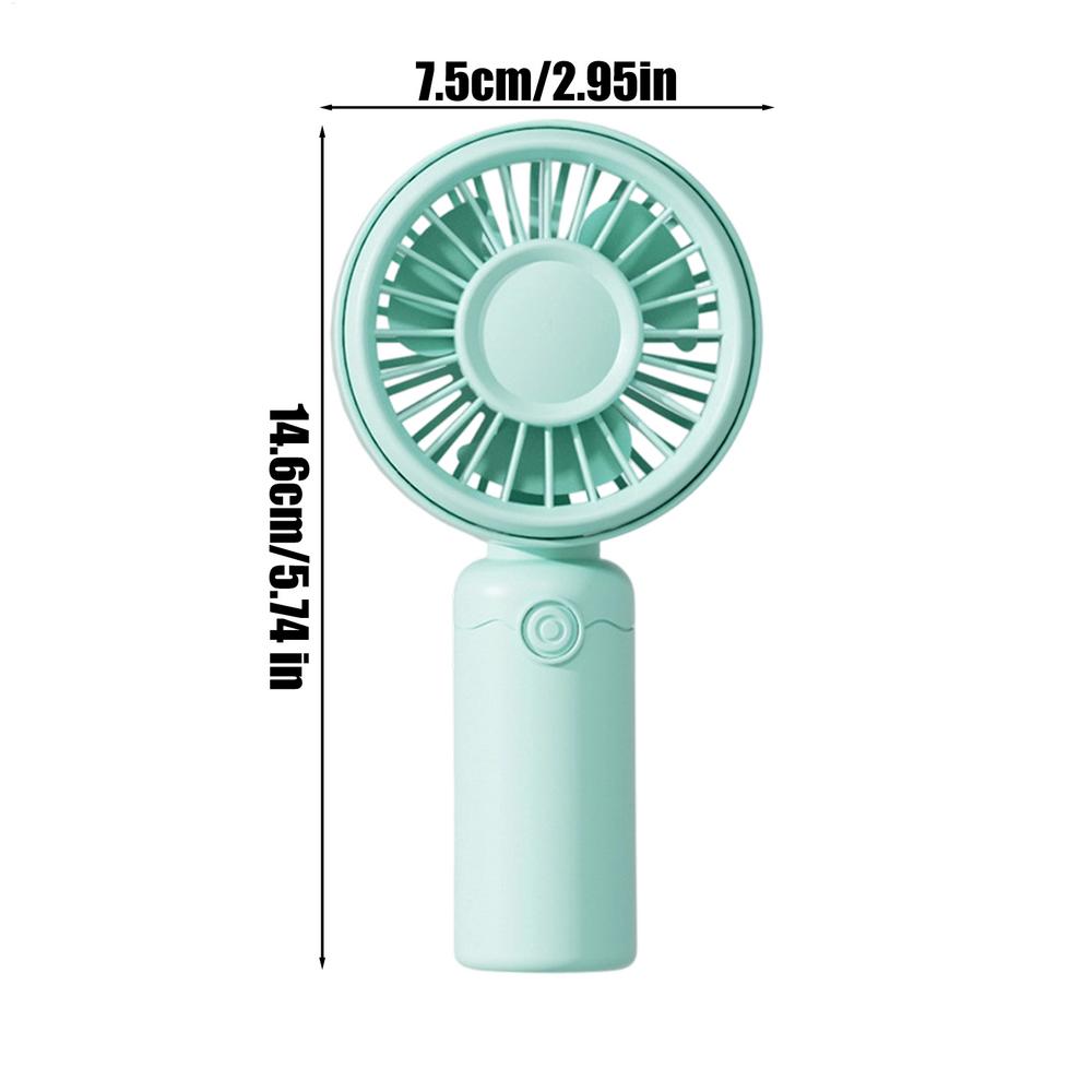 Portable Handheld Personal Fan 3 Adjustable Speed Quiet USB Rechargeable Cooling Fan Ideal For Indoor Outdoor Home Office School