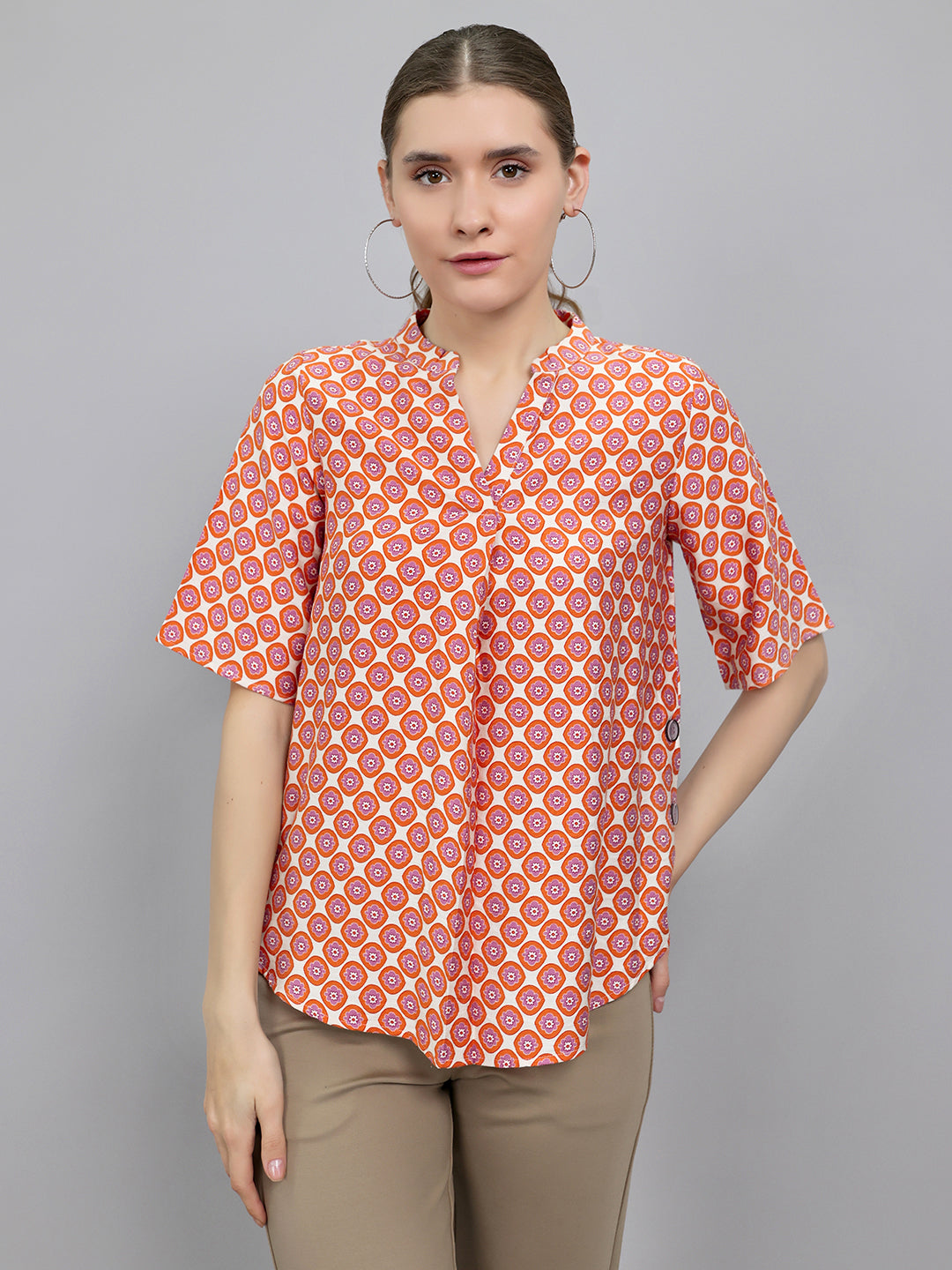 Monte Carlo Women Regular Fit Orange Top XL оранжевый