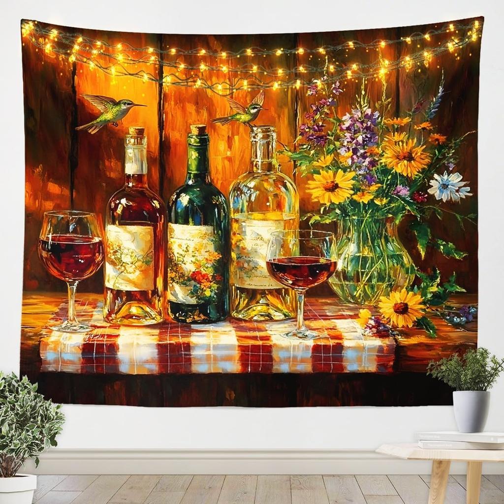 Geisha TapestriesJapanese Kimono MtFuji Tapestry For BedroomRomantic Pink Cherry Blossom Wall Tapestry For Girls WomenRed